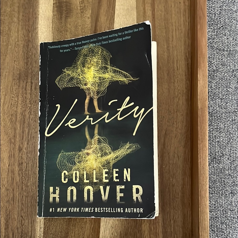 'Verity' Book - Black and Gold Cover
